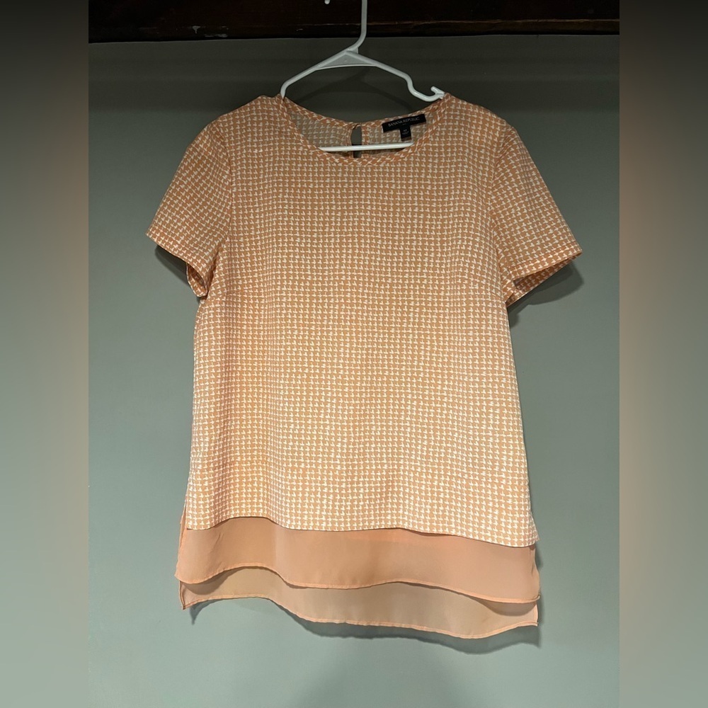 Banana Republic Women's Orange Blouse Size M Polyester - Picture 1 of 5